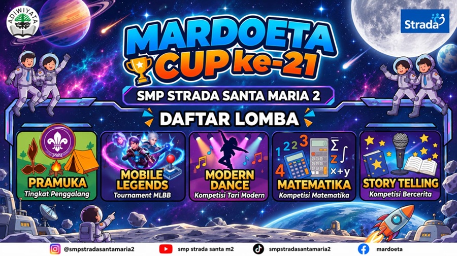 Semarak MARDOETA CUP ke-21 SMP Strada Santa Maria 2, Wadah Kreativitas dan Prestasi Siswa